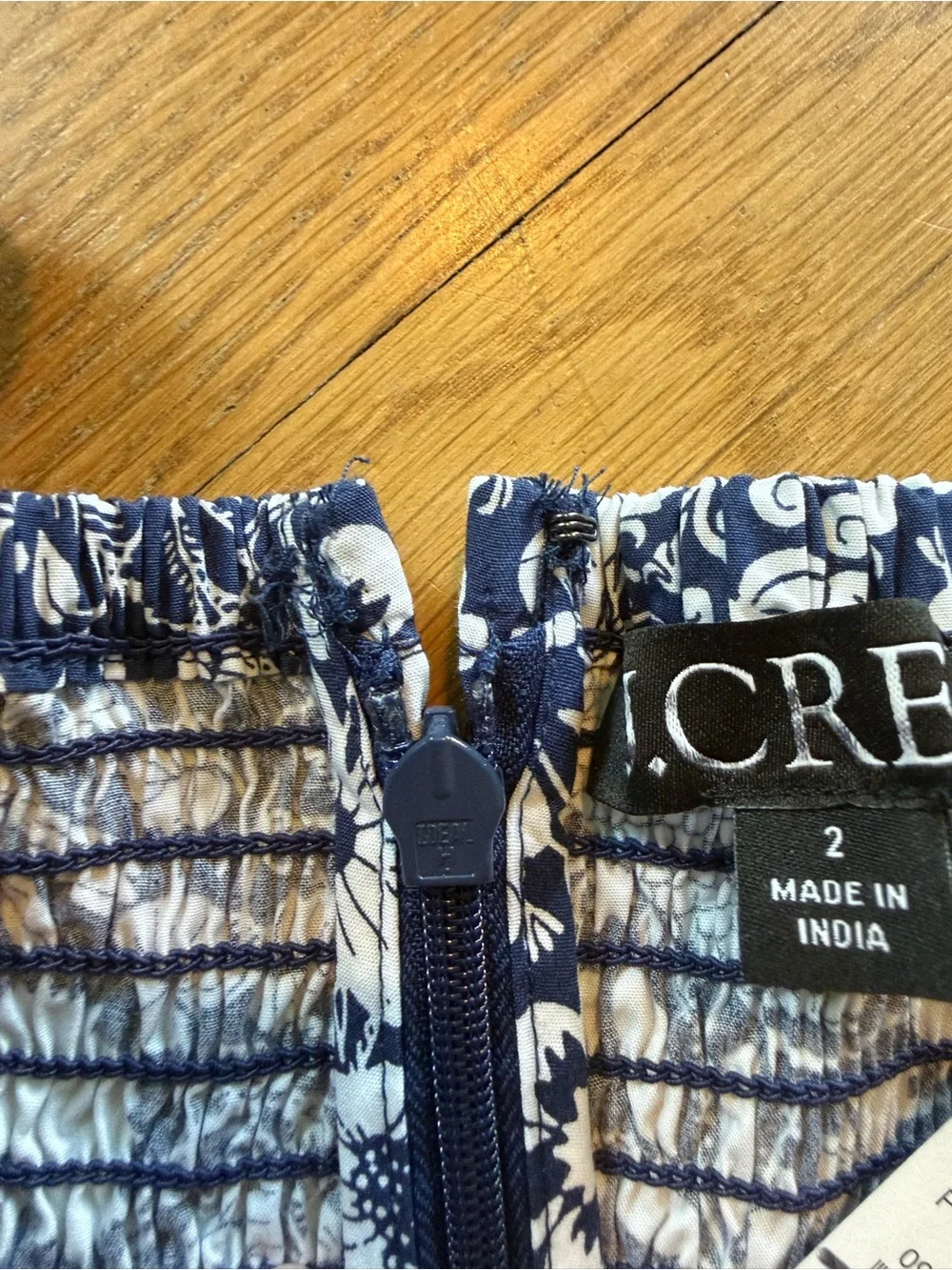 J. Crew Black & White Floral Puff-Sleeve Top